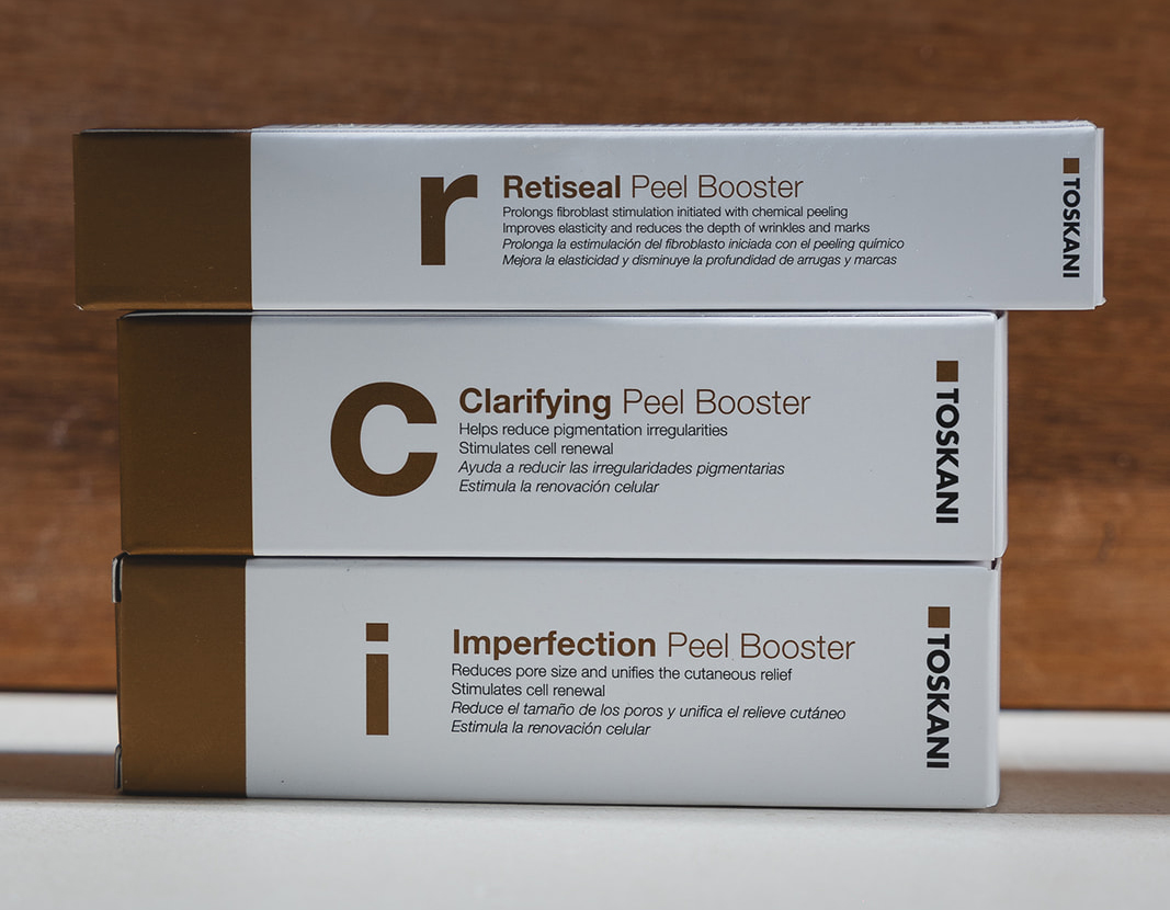 Producten van het merk Toskani die huidpraktijk Skin Releaf in Oss Berghem aanbiedt